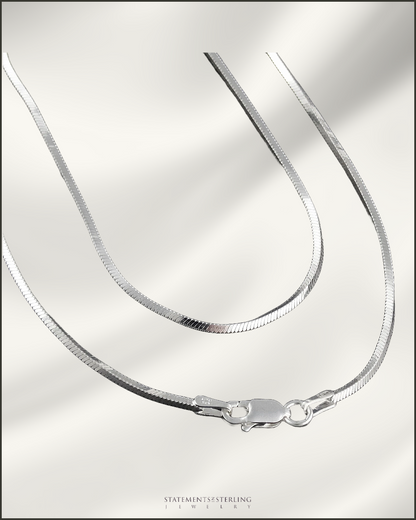 Sterling Silver Magic Eight sided Snake Chain