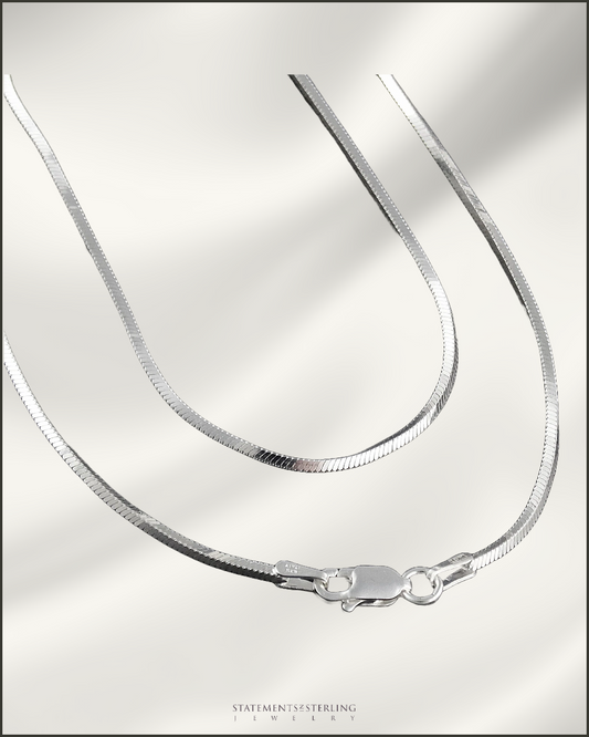 Sterling Silver Magic Eight sided Snake Chain
