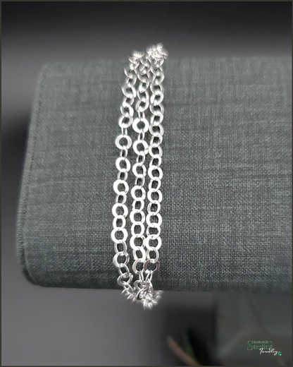 Sterling Silver Triple Layer Bubbles Bracelet