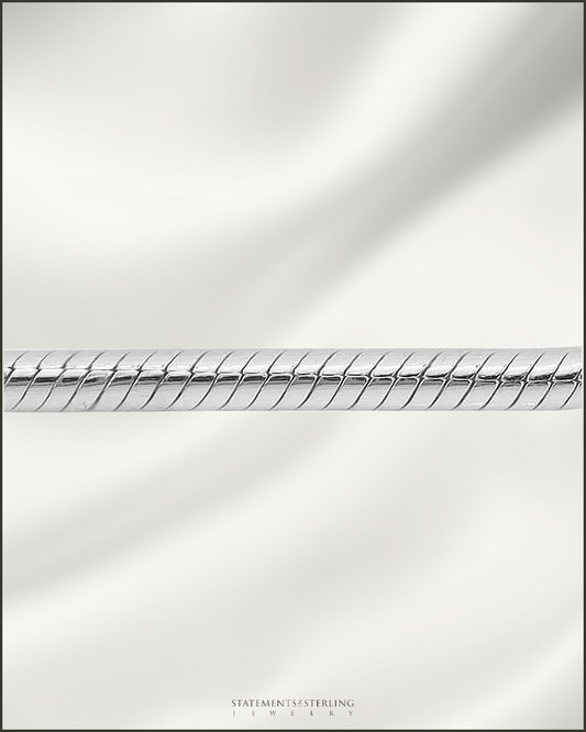 Sterling Silver Italian Classic Snake Chain