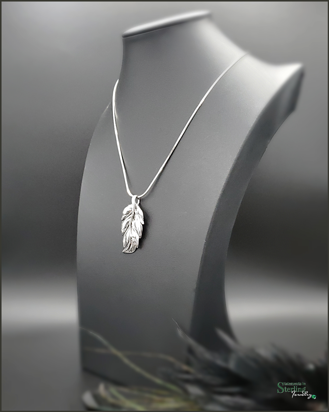 Sterling Silver Leaf Pendant