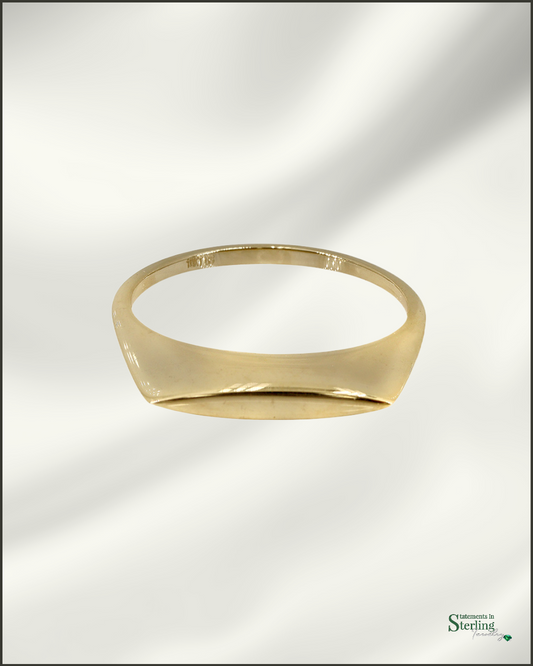 10k Gold Abstract Marquis Ring