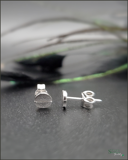 Sterling Silver Screwed Stud Earrings