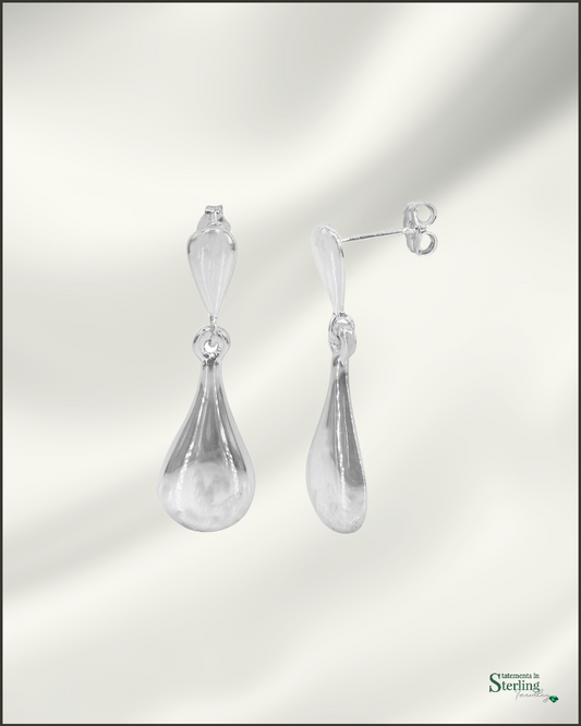 Sterling Silver Teardrop Earrings