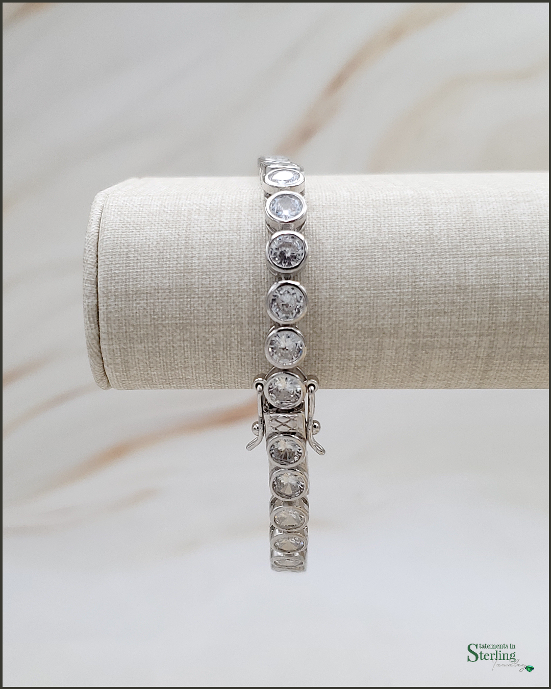 Sterling Silver Cubic Zirconia Tennis Bracelet