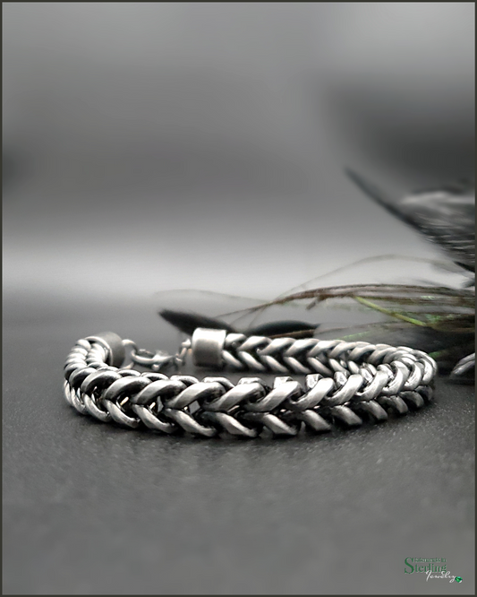 Stainless Steel Oxidized Bracelet