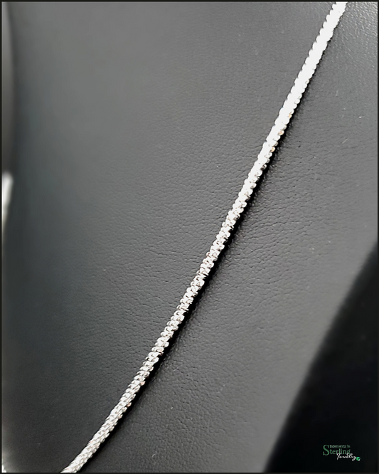 Italian Sterling Silver Disco Chain