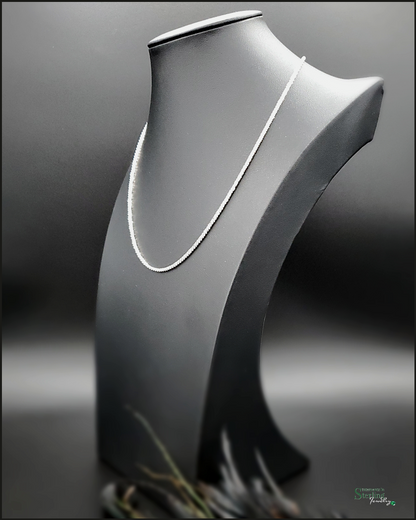 Italian Sterling Silver Disco Chain