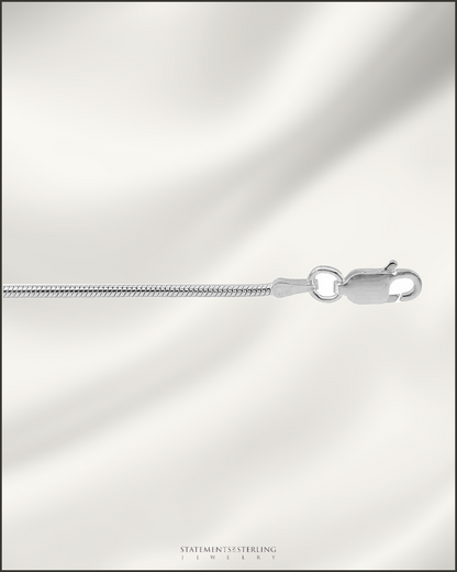 Sterling Silver Italian Classic Snake Chain