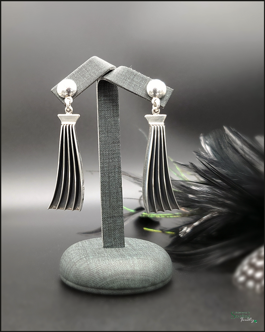 Sterling Silver Drop Earrings by James Bahe
