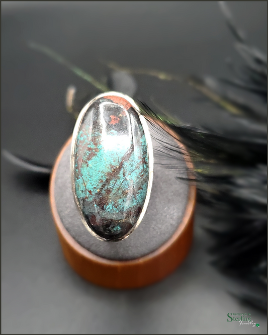 Sonoran Sunrise Jasper and Sterling Silver Ring