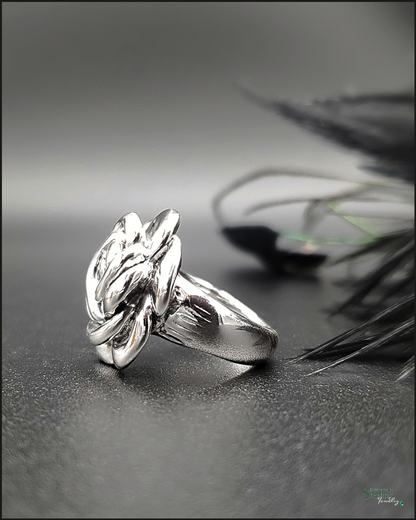 Sterling Silver Rose Ring