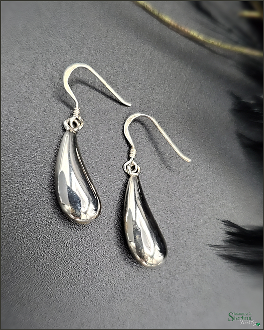 Sterling Silver Teardrop Earrings