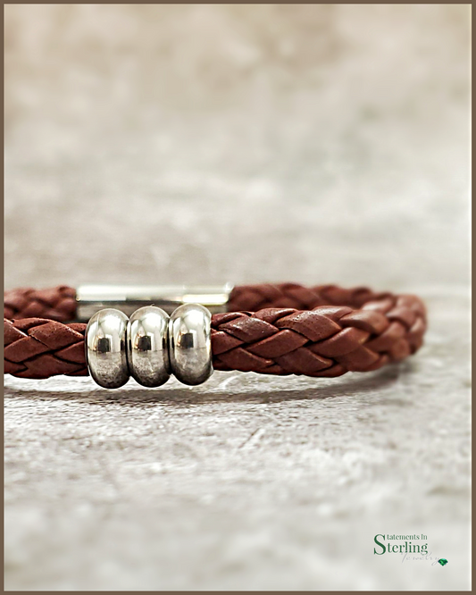 Rimanchik NORSE Bracelet in Brown Leather