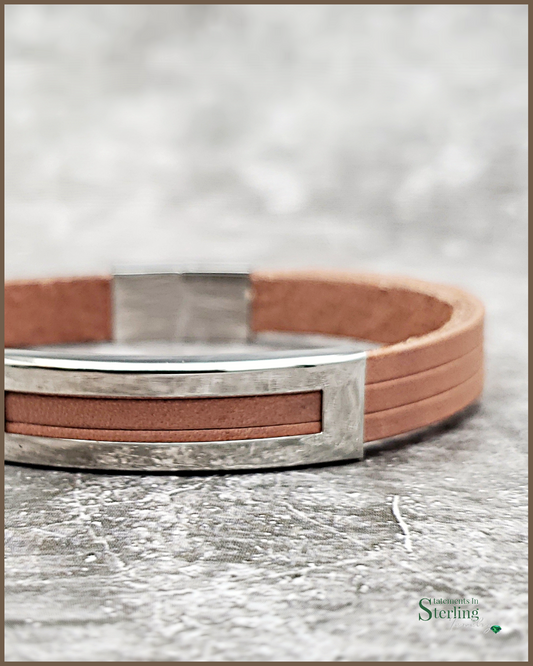 Rimanchik HELIOS Bracelet in Tan Leather