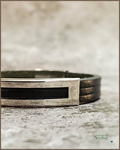 Rimanchik HELIOS Bracelet in Black Leather