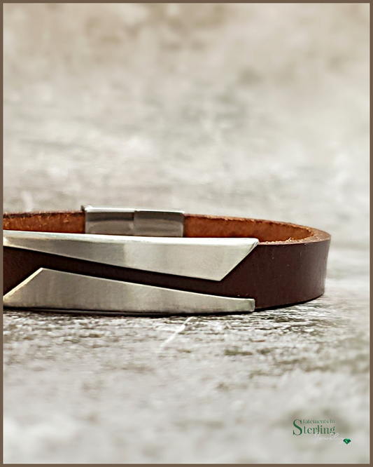 Rimanchik PHOENIX Bracelet in Chocolate Leather