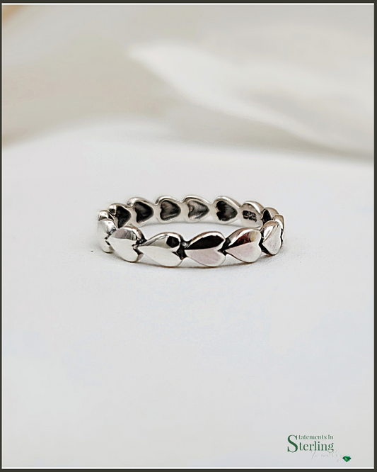 Sterling Silver Eternal Heart Ring